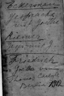 Verso d'une carte de visite avec des annotations de Nicolas Gorboff